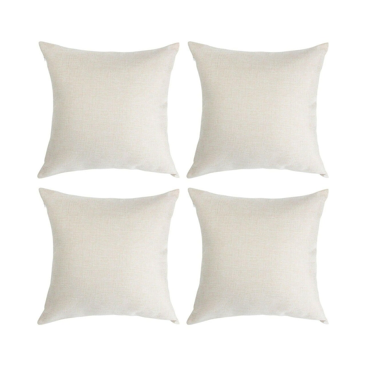 Craft Express 16" White Linen-Like Sublimation Pillow Cover – 16" Square Blank